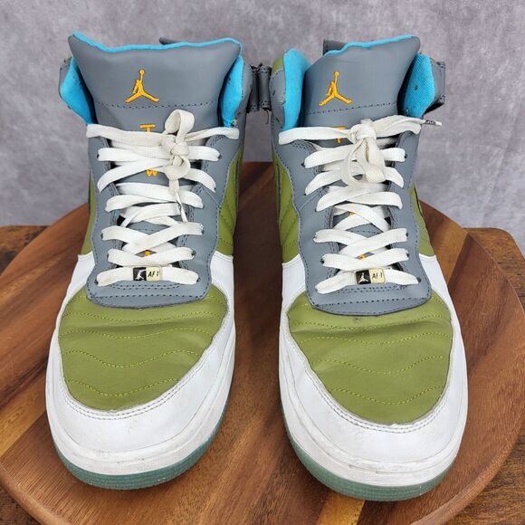 Nike Air Jordan Fusion 12 Sneakers‎ Mens 13 AJF12 Green Gray Leather 2007 Shoes main image 8